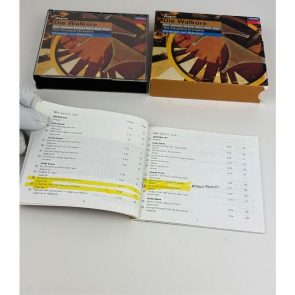 Vtg 1997 Wagner: Die Walkure The Cleveland Orchestra 4 CD Compact Disc Box Set B - Picture 10 of 12